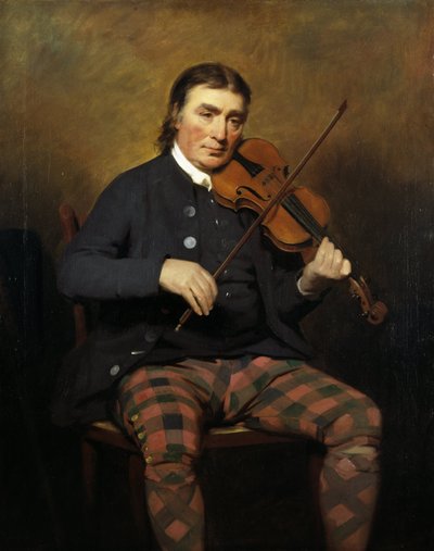 Kemancı ve besteci Niel Gow'un portresi 1727-1807, 1787 by Sir Henry Raeburn