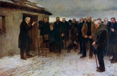 Bir Highland Cenazesi, 1882, 1912. by James Guthrie