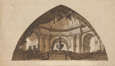 Bir Lunette için Tasarım by Sir James Thornhill