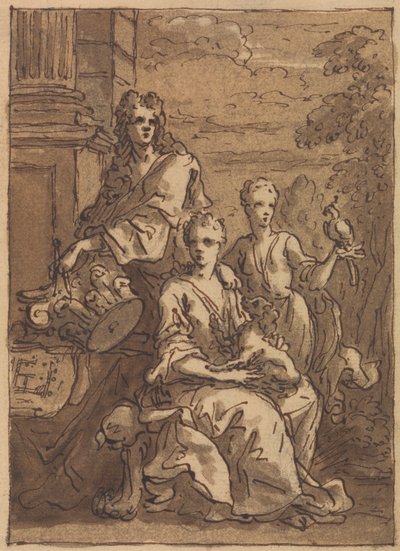 Bir mimarın veya ressamın portresi için tasarım by Sir James Thornhill