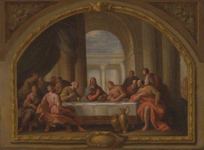 'Son Akşam Yemeği' için taslak, St. Mary's, Weymouth by Sir James Thornhill