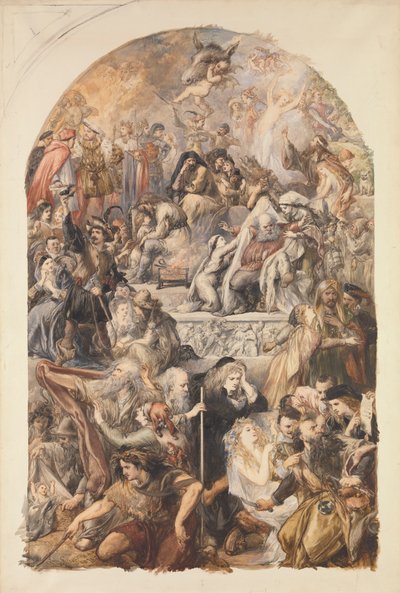 Shakespeare'in Karakterlerinin Apotheosis'i by Sir John Gilbert