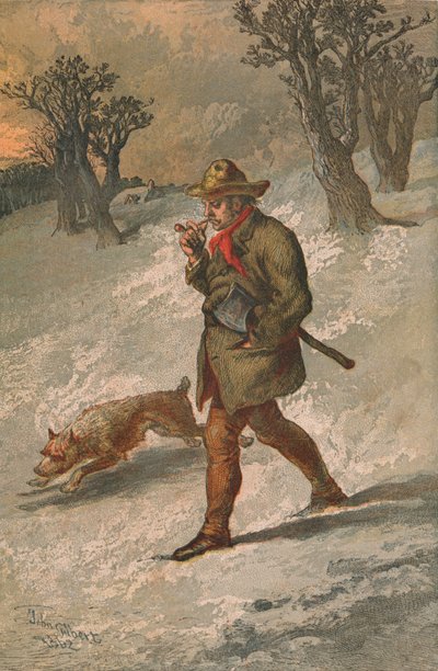 Woodman ve Köpeği, 1862. by Sir John Gilbert