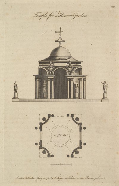 Çiçek Bahçesi Tapınağı, 1778. by Sir John Soane