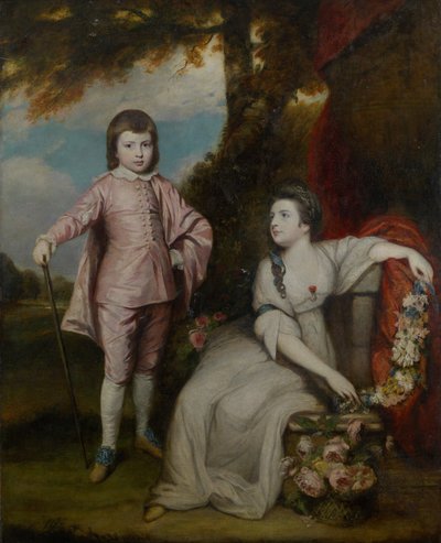 George Capel, Vikont Malden 1757-1839 ve Lady Elizabeth Capel 1755-1834, 1768. by Sir Joshua Reynolds