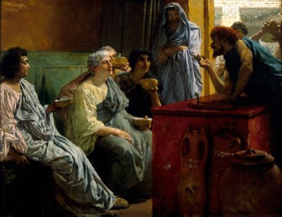 'Şarap Dükkanı', 1869-1874 by Sir Lawrence Alma Tadema