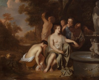 Diana ve Perileri Bir Çeşmede by Sir Peter Lely