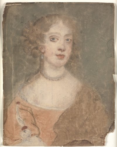 Bir bayanın baş ve omuz portresi by Sir Peter Lely