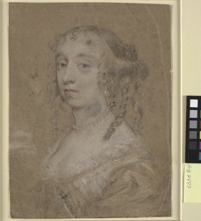 Bir bayanın baş ve omuz portresi by Sir Peter Lely