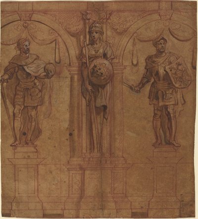 Pallas ile Rudolf I ve Albert I by Sir Peter Paul Rubens and Theodoor van Thulden