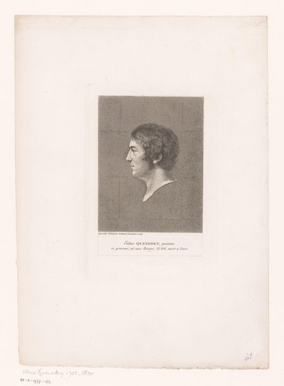 Portret van Edme Quenedey by Soliman Lieutaud