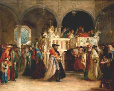 Simchat Tevrat, Livorno by Solomon Alexander Hart