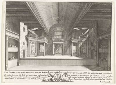 Jacob van Campen Tiyatrosu, 1658 by Solomon Savery