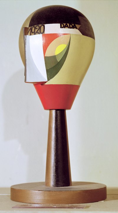 ದಾದಾ ಹೆಡ್, 1920 (ಬಣ್ಣದ ಮರ) ಟರ್ಕಿ by Sophie Taeuber Arp