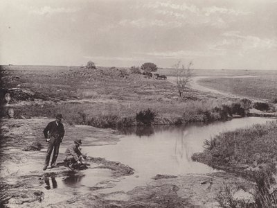 Altını keşfetmek için cevher kaydırma (s/b fotoğraf) by South African Photographer