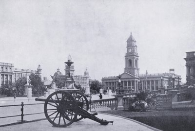 Kasaba Bahçeleri, gösteren Postane, Durban (s/b fotoğraf) by South African Photographer