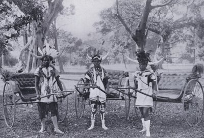 Tipik Ricksha Boys (s/b fotoğraf) by South African Photographer