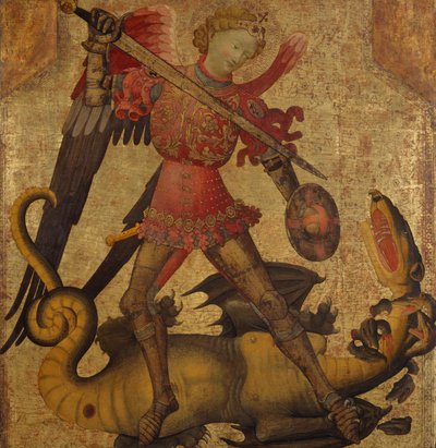 Aziz Michael ve Ejderha, ca. 1405. by Spanish