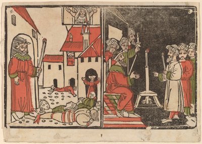 İlk Doğanların Katliamı ve Mısır Karanlığı by Spanish 15th Century