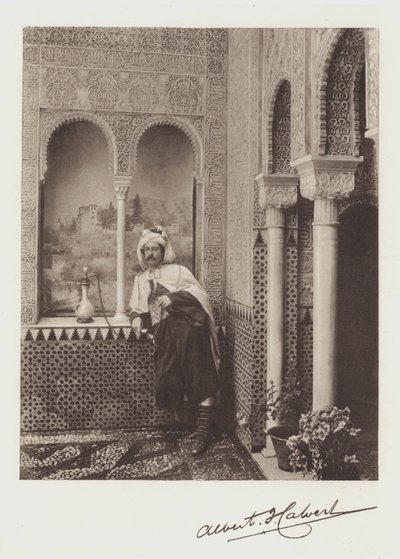 Albert F Calvert, Portre ve İmza (renkli taş) by Spanish Photographer