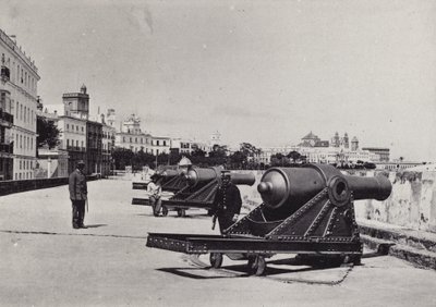 Cadiz: San Carlos Bataryası (s/b fotoğraf) by Spanish Photographer
