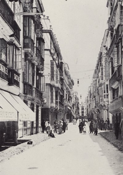 Cadiz: Calle Ancha (s/b fotoğraf) by Spanish Photographer
