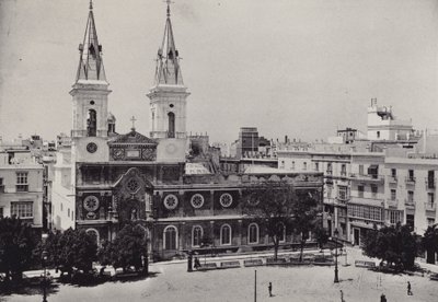 Cadiz: Anayasa Meydanı (s/b fotoğraf) by Spanish Photographer