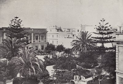 Cadiz: Plaza de la Reina (s/b fotoğraf) by Spanish Photographer