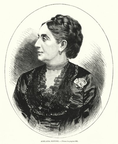 Adelaide Ristori, İtalyan aktris by Spanish School