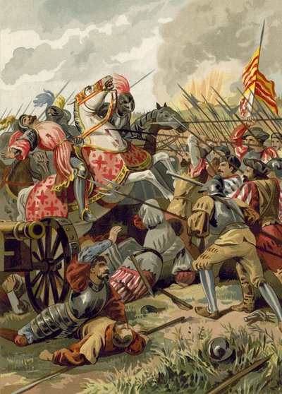 Cerignola Savaşı, İtalya, 1503 by Spanish School