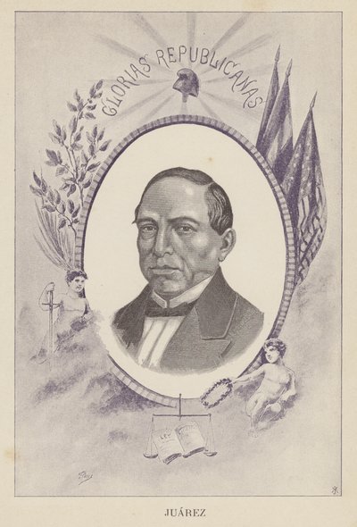 Benito Juarez, Meksikalı avukat ve politikacı by Spanish School