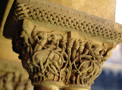 Manastırın batı tarafında oyulmuş sermaye by Spanish School
