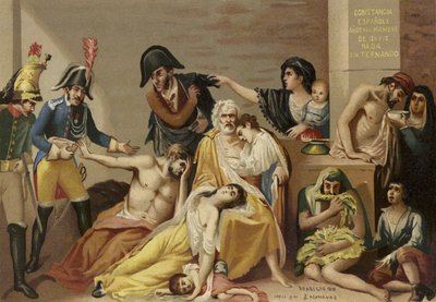 Açlık adlı bir tablonun kopyası by Spanish School