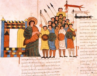 Kral Davids ordusunun savaş için ayrılması, St. Isidores