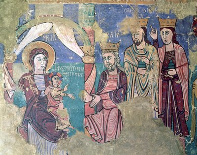 Navasa, Huesca'daki Kiliseden Epifani Duvar Resmi by Spanish School