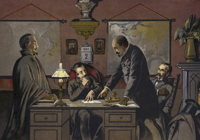 Fransa - 2 Aralık 1851 gecesi by Spanish School