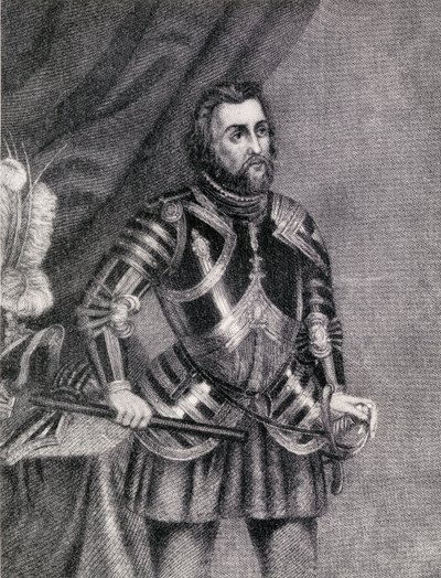 Hernan Cortes, Marques del valle de Oaxaca (1485-1547)  by Spanish School