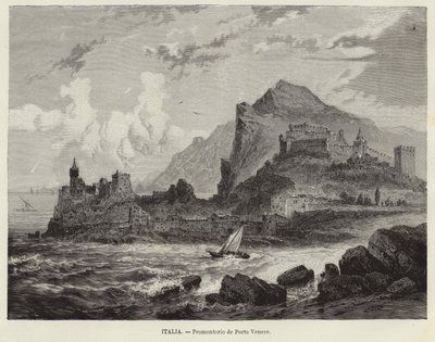 İtalya - Portovenere Burnu by Spanish School