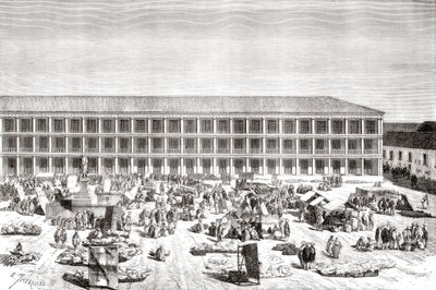 Casa de los Portales, Plaza de Simon Bolivar, eski adıyla Plaza de la Constitución, Bogota, Kolombiya by Spanish School