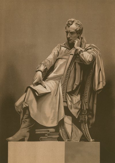 Lord Byron, Yunanlıların özgürlüğünü düşünürken by Spanish School