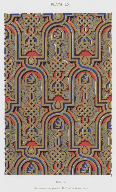 Panellerdeki süslemeler, Elçiler Salonu (renkli taş) by Spanish School