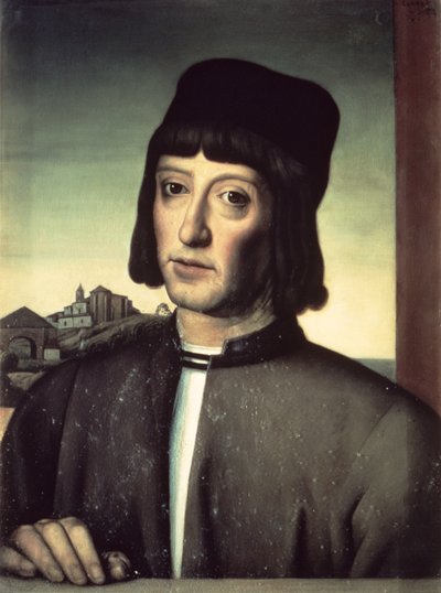 Martin Alonzo Pinzon'un Portresi (d.1493) by Spanish School