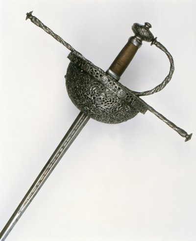 Rapier kabzası (çelik) by Spanish School