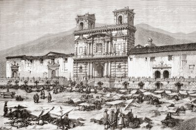 Katedral, Plaza de la Independencia aka La Plaza Grande, Quito, Ekvador by Spanish School