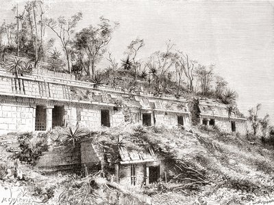 Maskeler Sarayı veya Codz Poop Sarayı, Kabah, Yucatán, Meksika by Spanish School