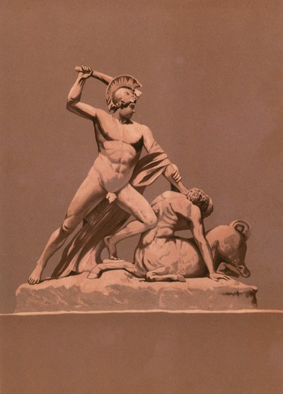 Theseus, minotoru öldürüyor by Spanish School