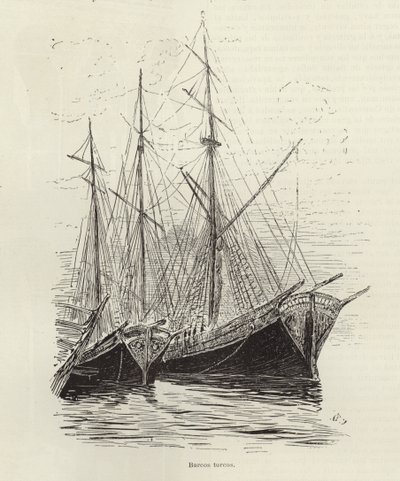 türk gemileri by Spanish School