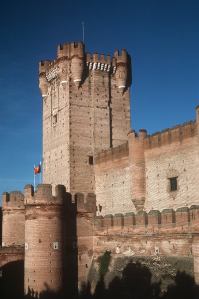 Kalenin görünümü, inşa edilmiş c.1453 by Spanish School