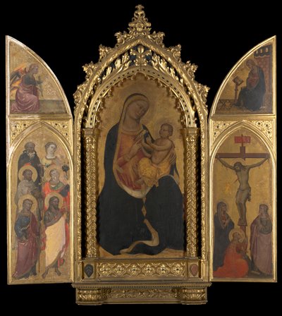 Bakire Müjde ile Çarmıha Gerilme by Spinello Aretino