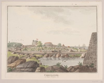 Christiansø. Batı tarafından görüldü by Søren L. Lange